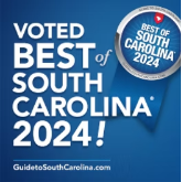 Voted Best of South Carolina 2024 award from Guide to South Carolina
