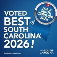 Voted Best of South Carolina 2026 award from Guide to South Carolina